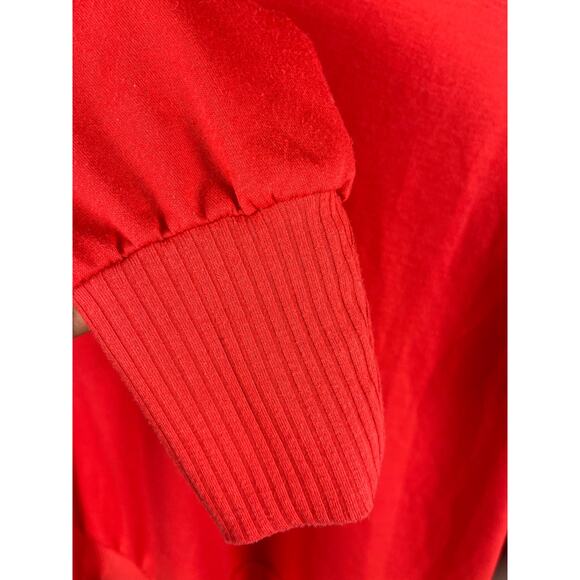 Torrid Lightweight French Terry V-Neck Ruffle Shoulder Sweater Size Large (00) - Picture 7 of 10